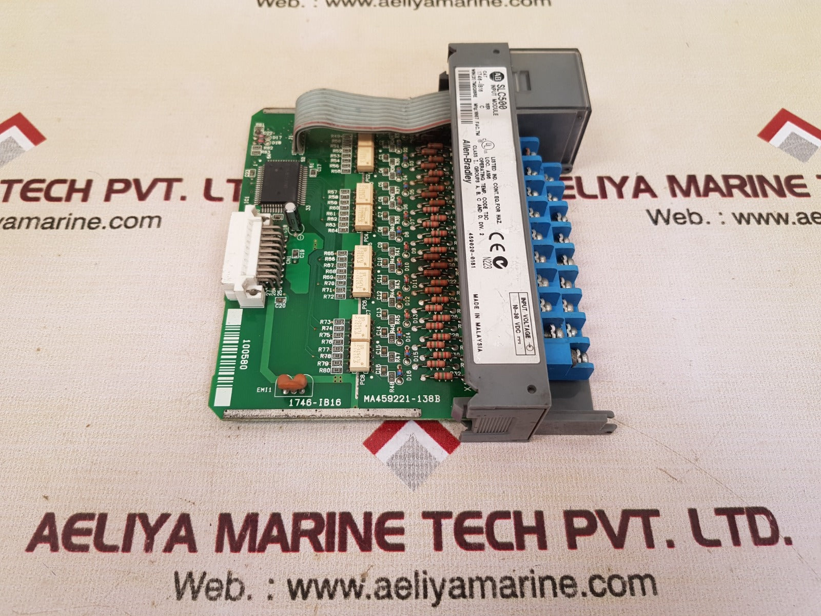 Allen Bradley 1746-ib16 Ser. C Slc500 Analog Input Module 10-30Vdc