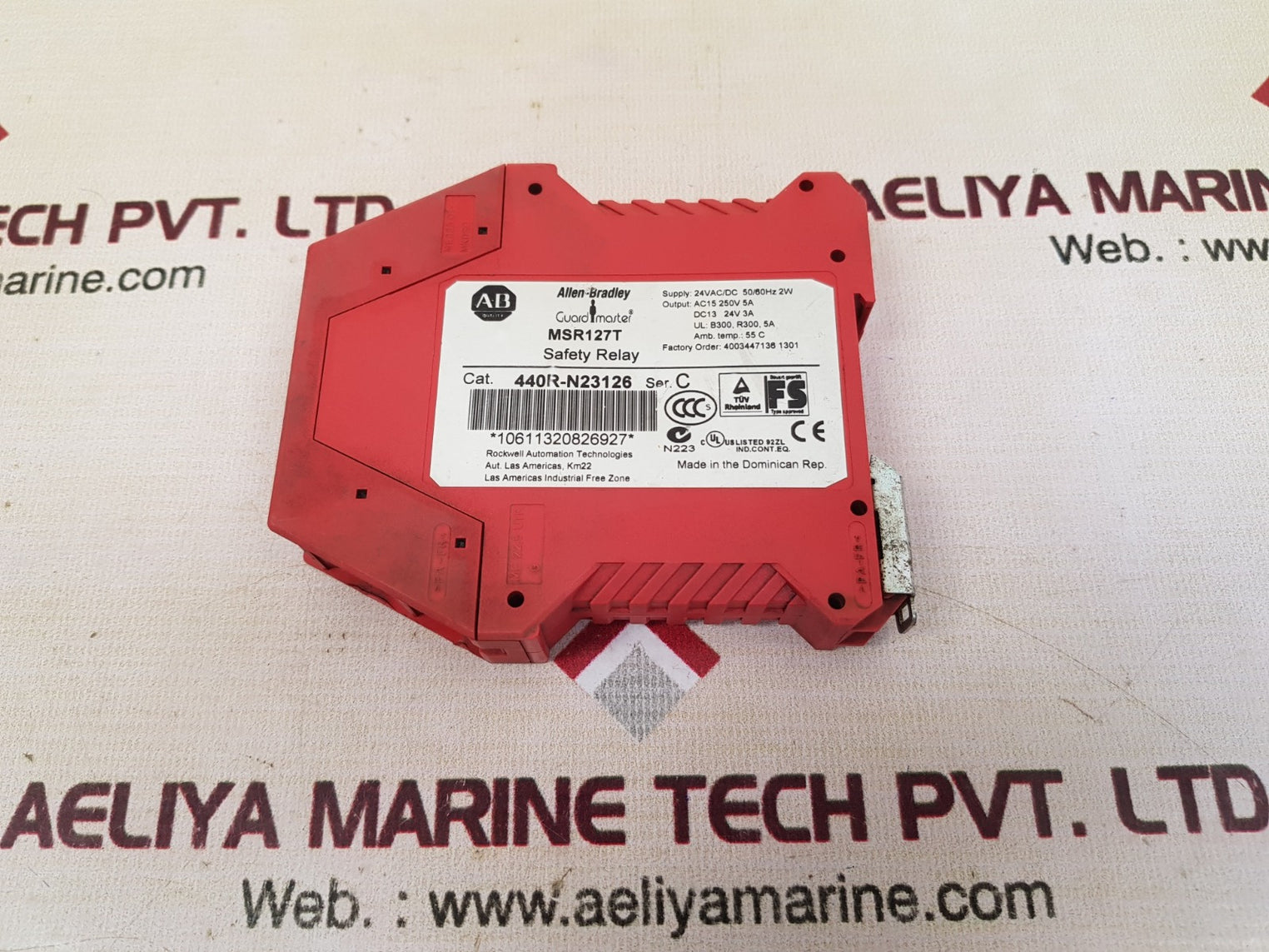 Allen-bradley Guard Master Msr127T 440R-n23126 Ser. C Safety Relay