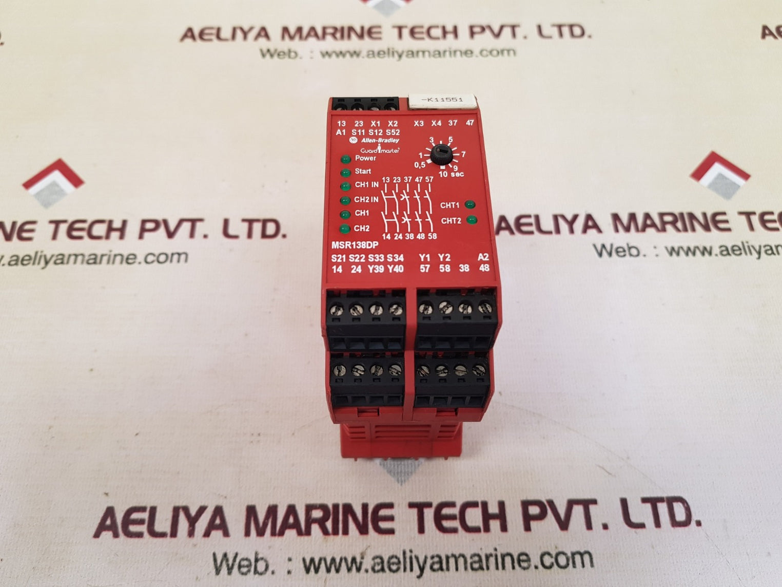 Allen-bradley msr138dp guard master safety relay 440r-m23147