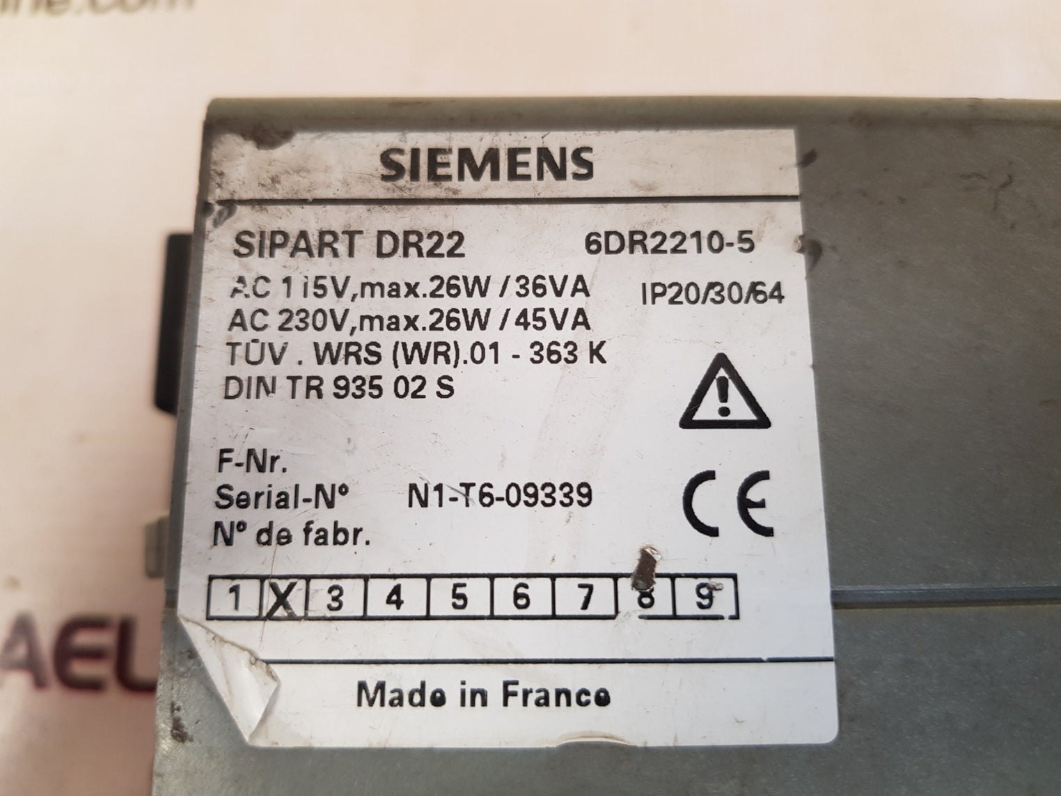 Siemens sipart dr22 6dr2210-5 process controller
