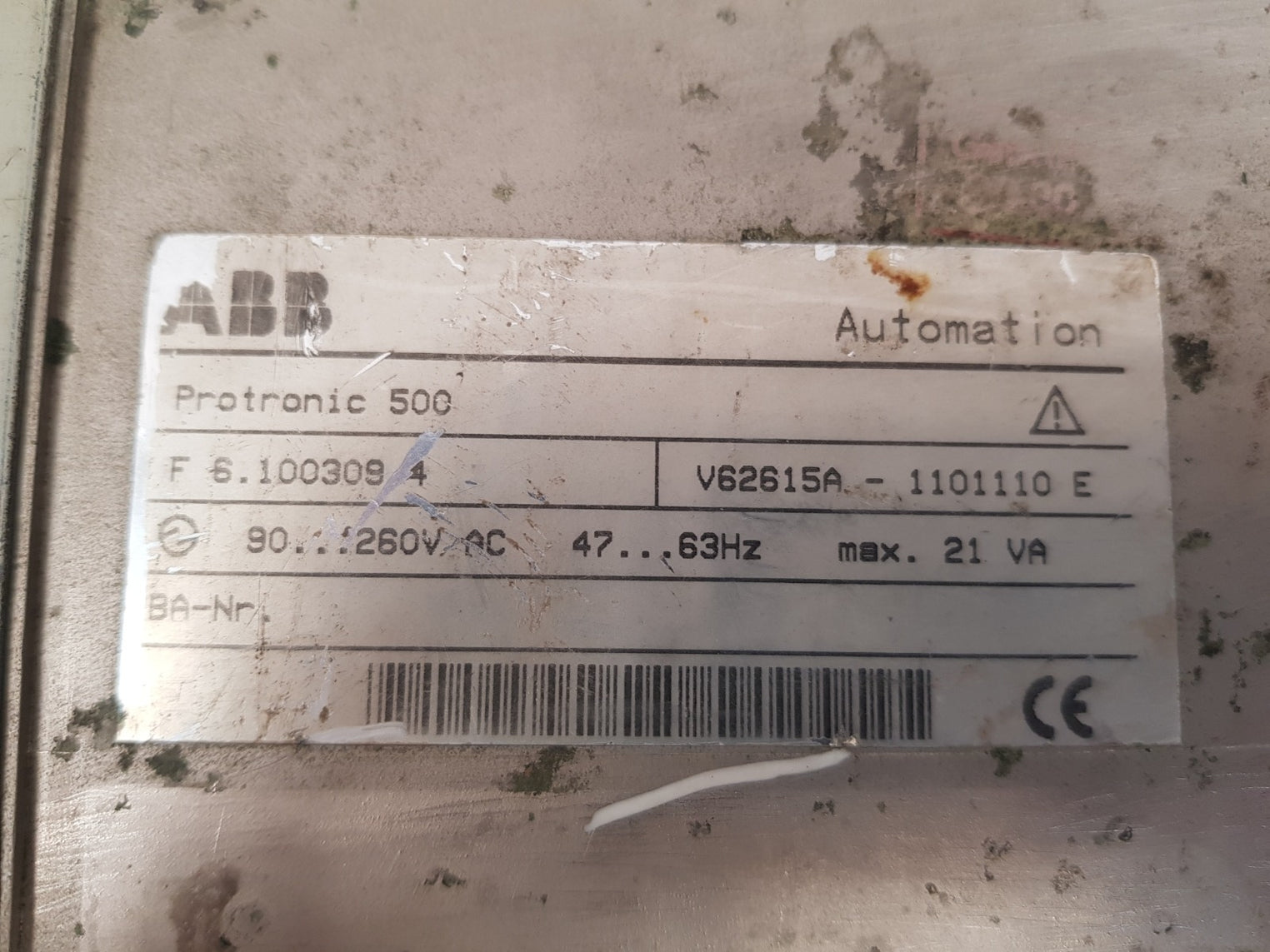 Abb protronic 500 f 6.100309 4 controllers