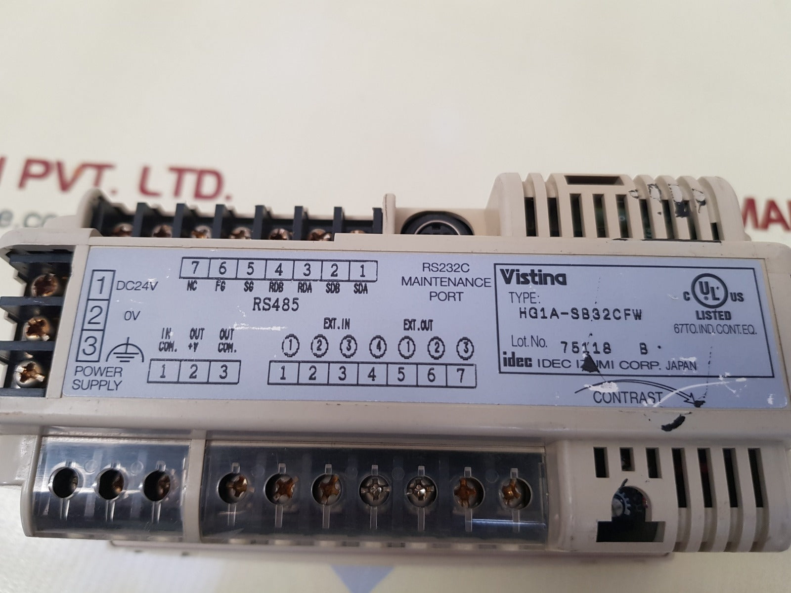 Idec Vistina Hg1A-sb32Cfw Power Supply Dc24V 15W