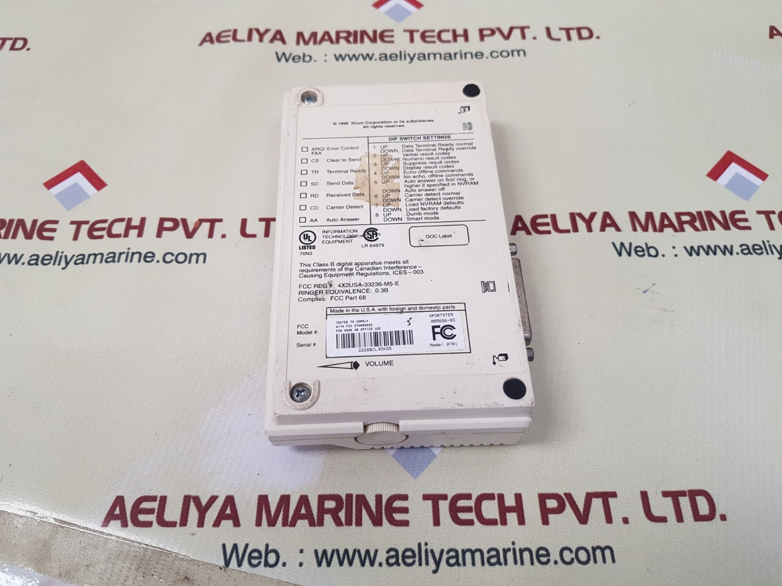 Us Robotics 0701 Faxmodem External 56K Power Supply