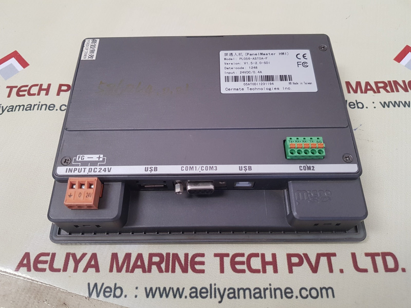 Cermate Panel Master Hmi Pl056-ast0A-f Touch Screen Panel 24Vdc/0.4A