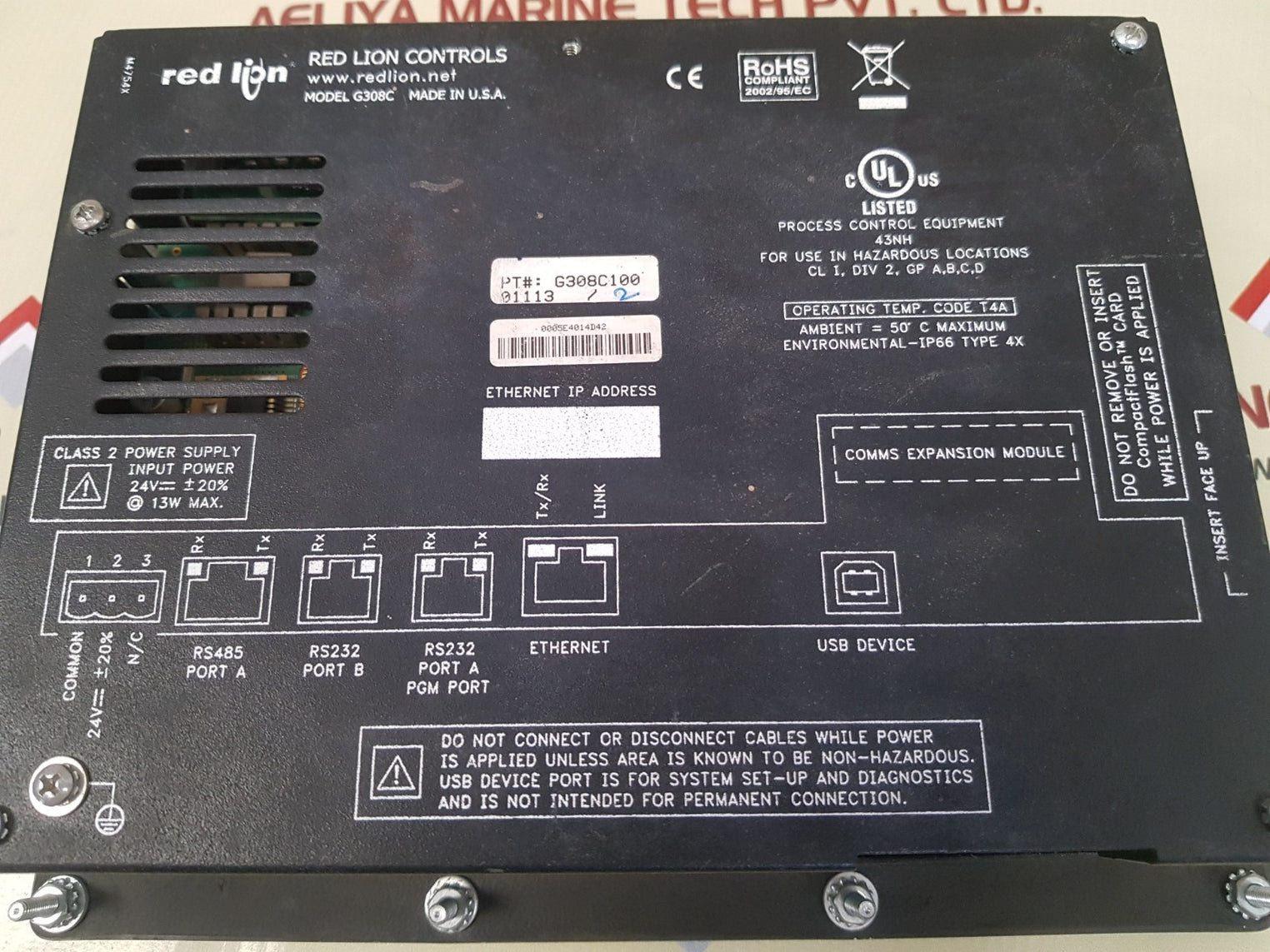 Red lion controls g308c100 touch screen operator panel