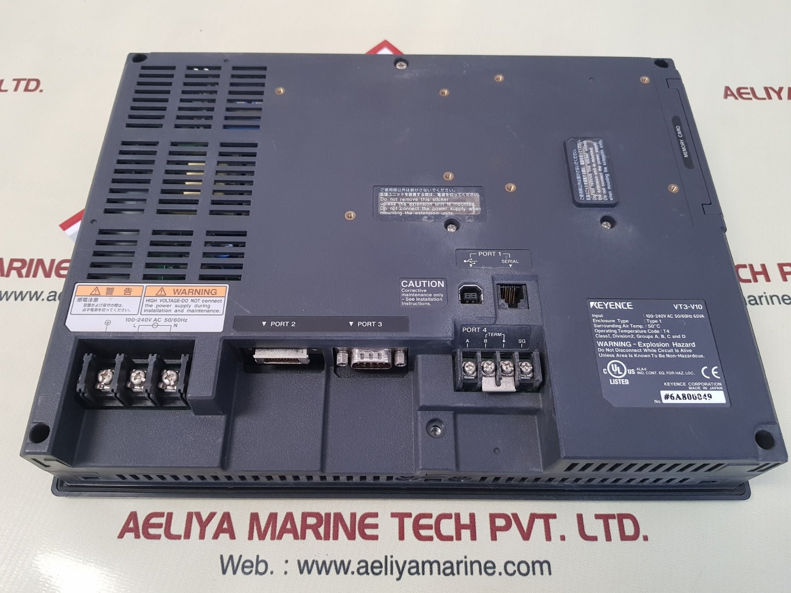 Keyence Vt3-v10 Touch Screen Panel 100-240V Ac 50/60Hz 65Va