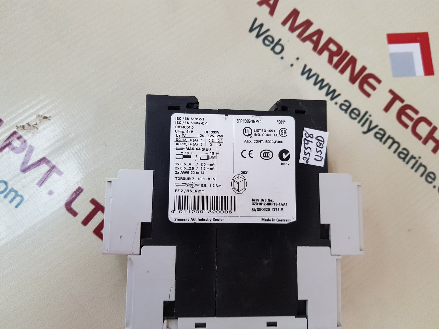Siemens 3Rp1505-1Bp30 Time Delay Relay