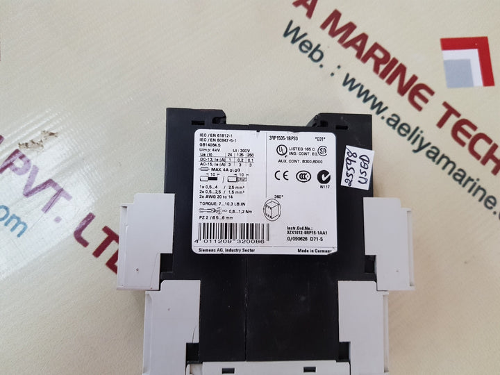 Siemens 3Rp1505-1Bp30 Time Delay Relay