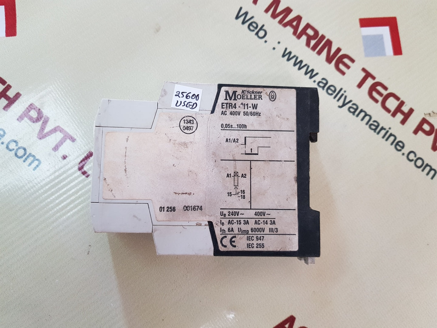 Klockner moeller etr4-11-w timing relay on-delayed