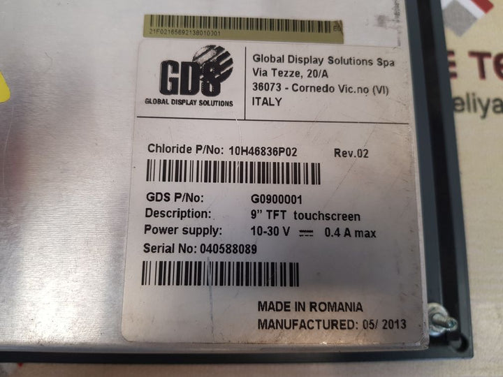 Global display solutions 10h46836p02 touchscreen panel g0900001