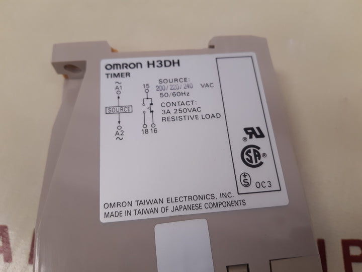 Omron H3Dh Timer 0-6 Sec Ac200/220/240V