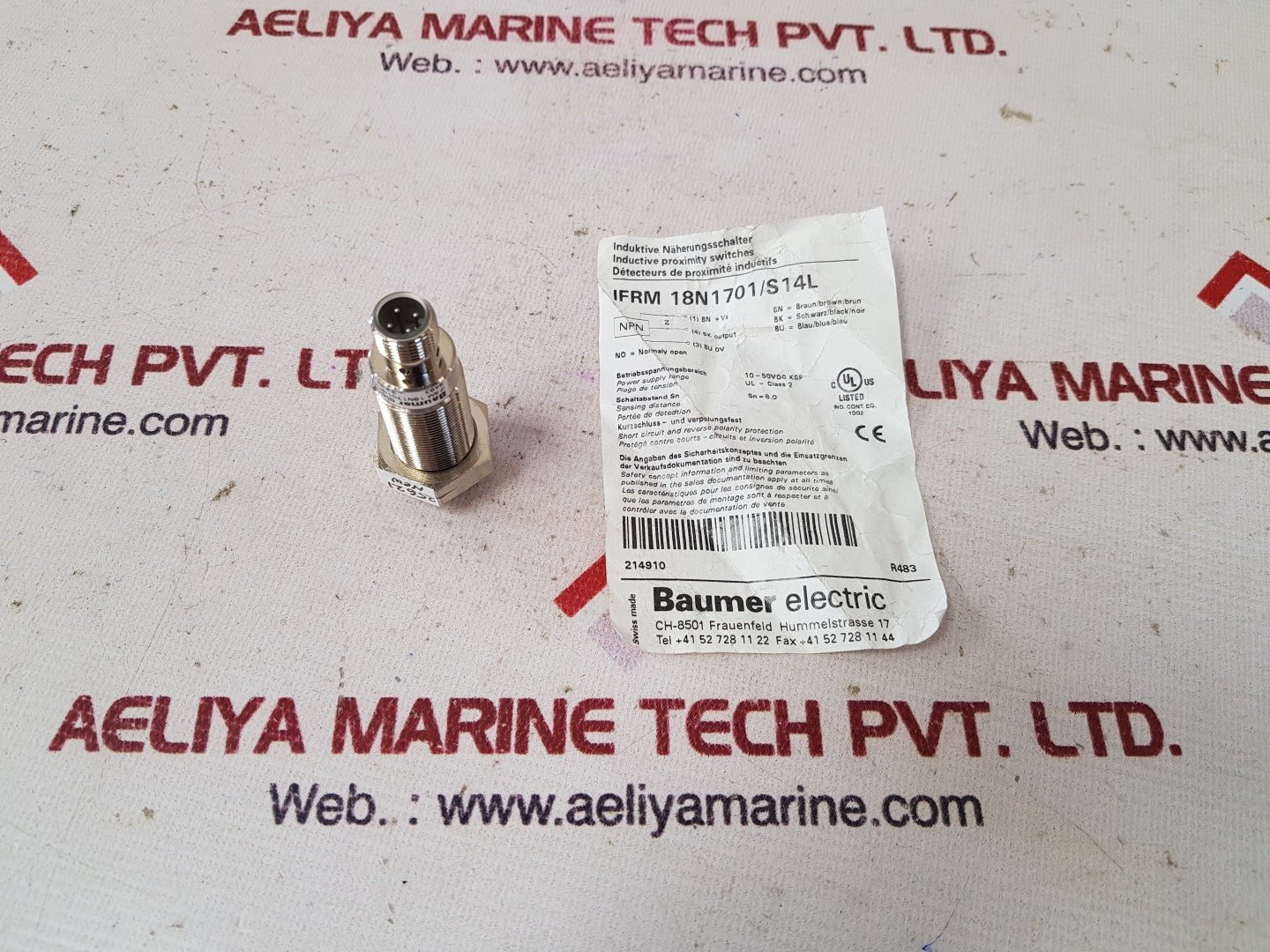 Baumer ifrm 18n1701/s14l inductive proximity sensor