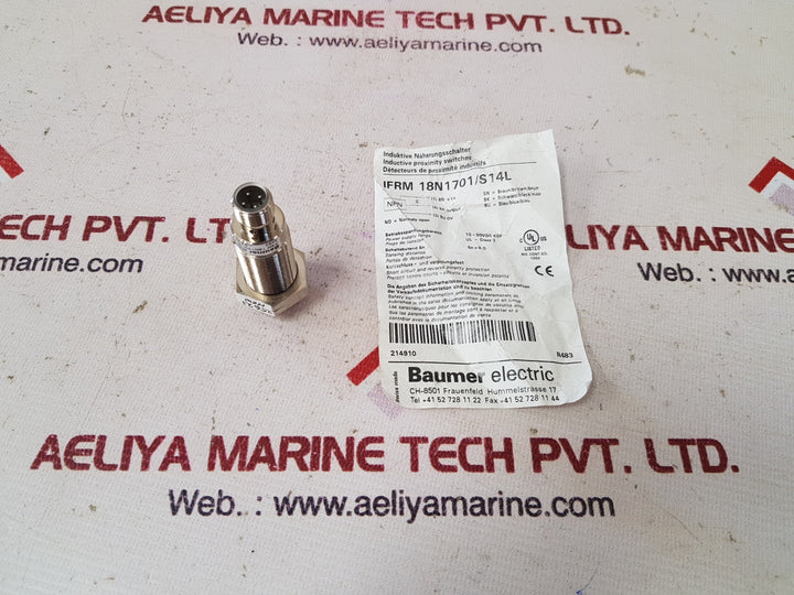 Baumer ifrm 18n1701/s14l inductive proximity sensor