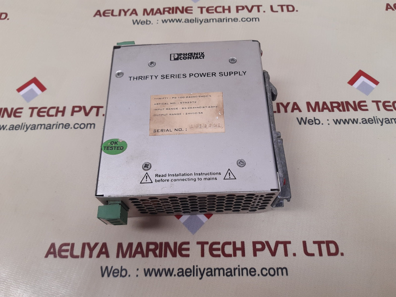 Phoenix Contact Ps-100-240Ac/24Dc/5 Thrifty Series Power Supply 5792372