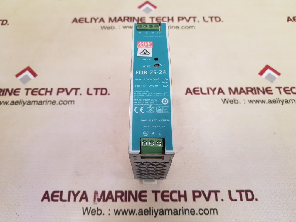 Mean well edr-75-24 rail switching power supply