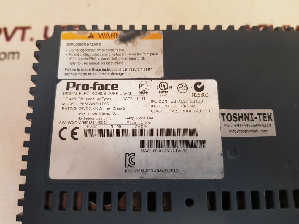 Pro-face pfxgm4201tad hmi proface touch panel