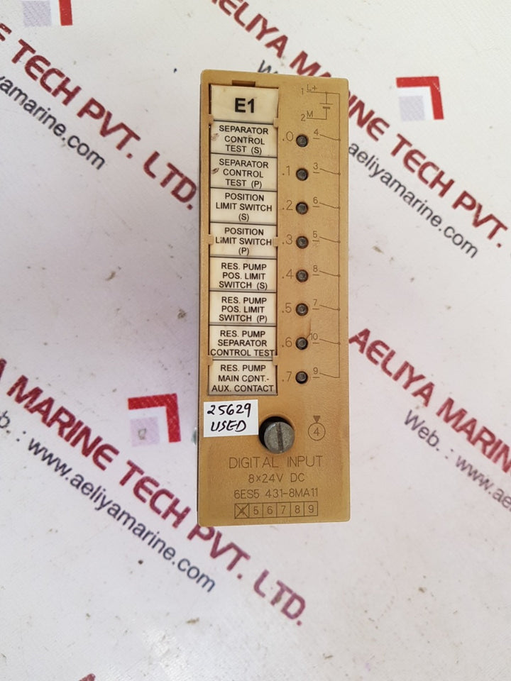 Siemens simatic s5 6es5 431-8ma11 digital input module