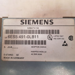 Siemens 6gk1543-1aa01 adaption casing inserted module 6es5 491-0lb11