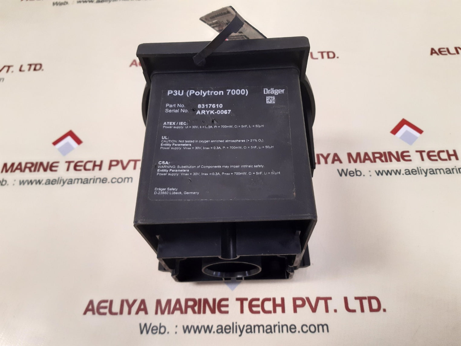 Drager Polytron 8317610 P3U (Polytron 7000) Toxic Gases And Oxygen Detector