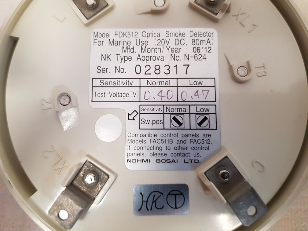 Nohmi bosai fdk512 optical smoke detector