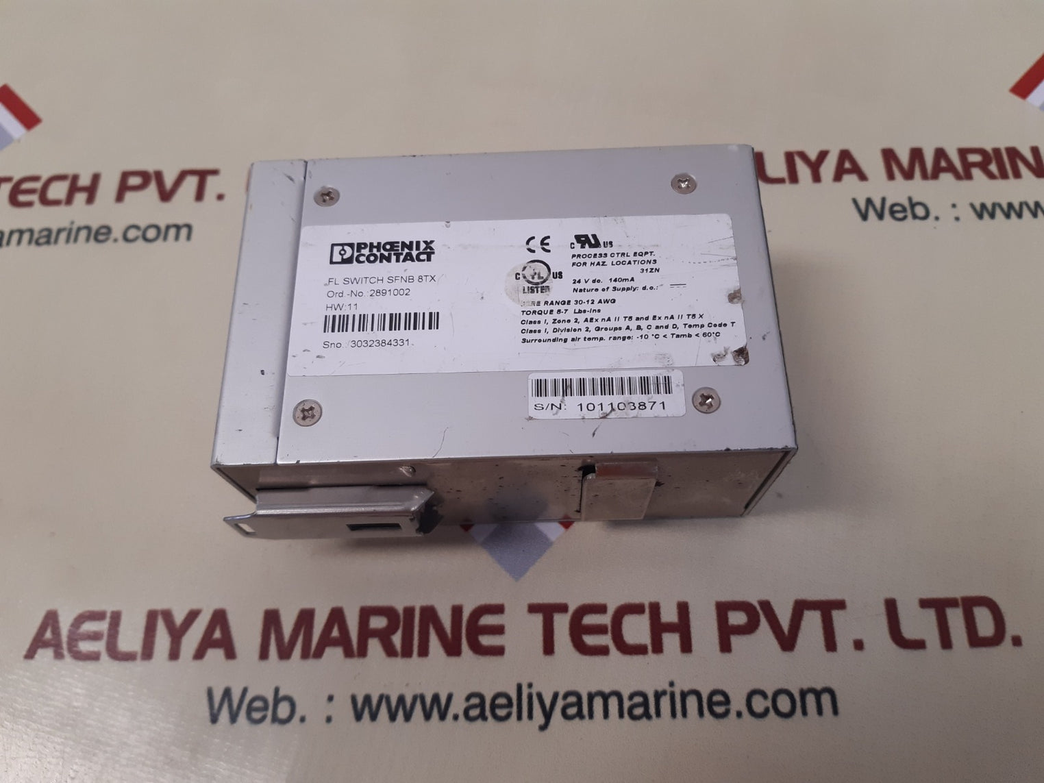 Phoenix contact 2891002 fl switch sfnb 8tx ethernet switch