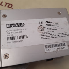 Phoenix contact 2891002 fl switch sfnb 8tx ethernet switch