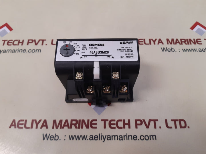 Siemens 48asu3m20 esp100 solid-state overload relay