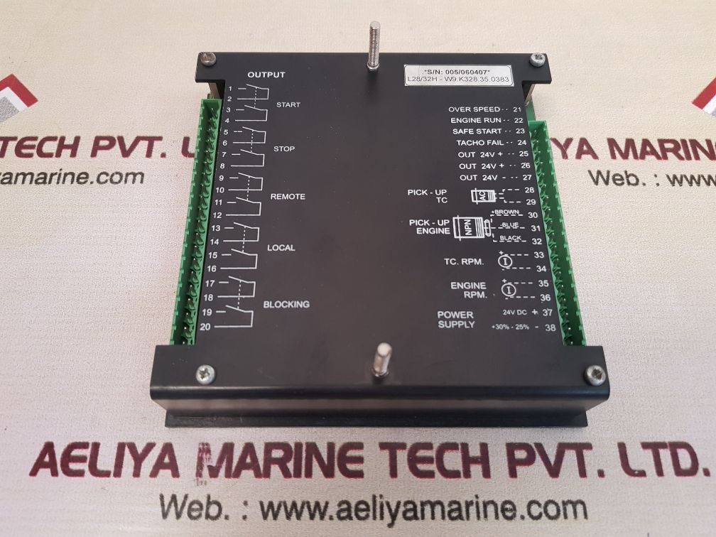 Esa l28/32h-w9.k328.35.0383 0 to 1200 rpm