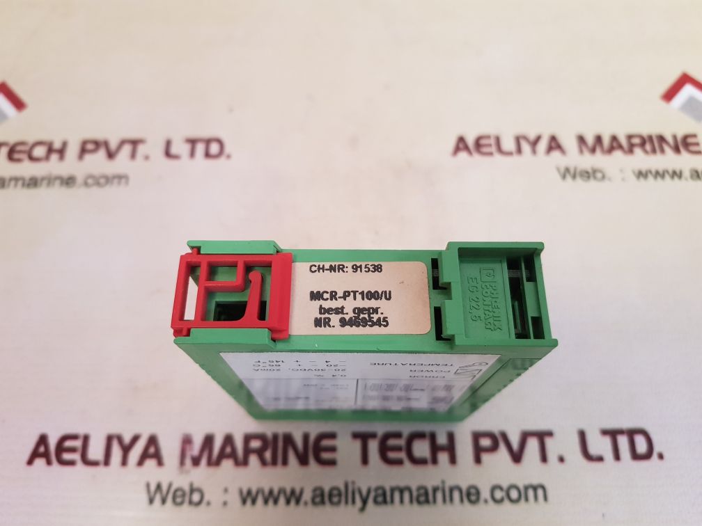 Phoenix contact mcr-pt100/u pt100-converter temperature transducer