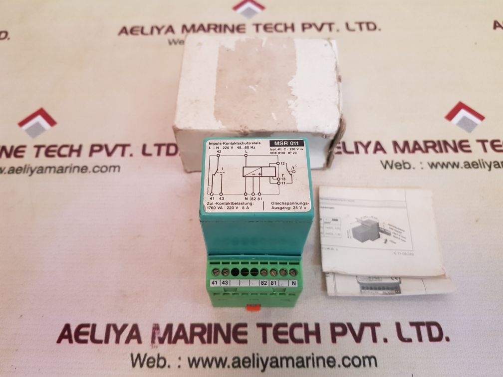 Phoenix contact msr 011 pulse contact protection relay