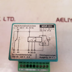 Phoenix contact msr 011 pulse contact protection relay