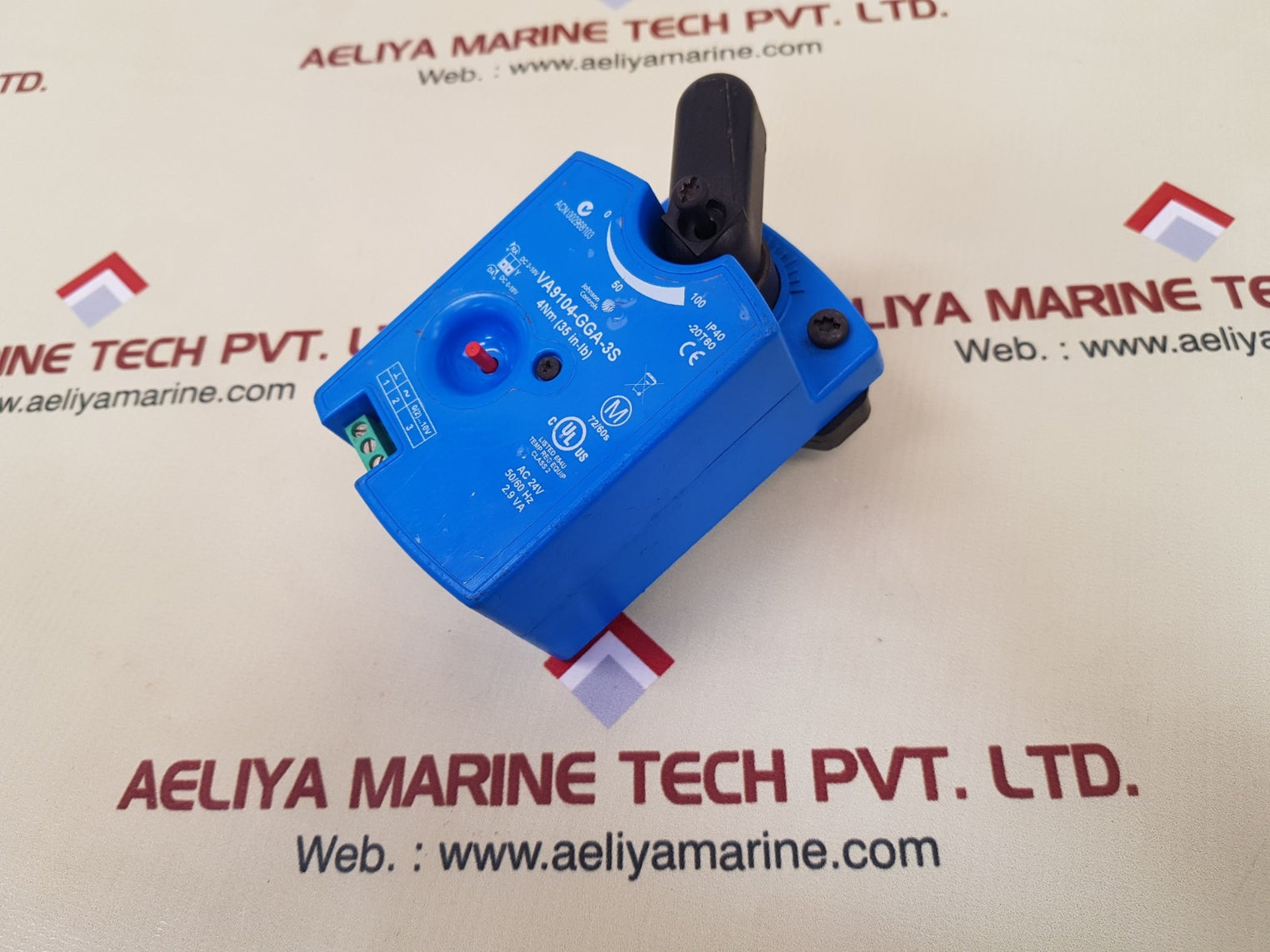 Johnson Controls Va9104-gga-3S Non-spring Return Valve Actuator Ac 24V