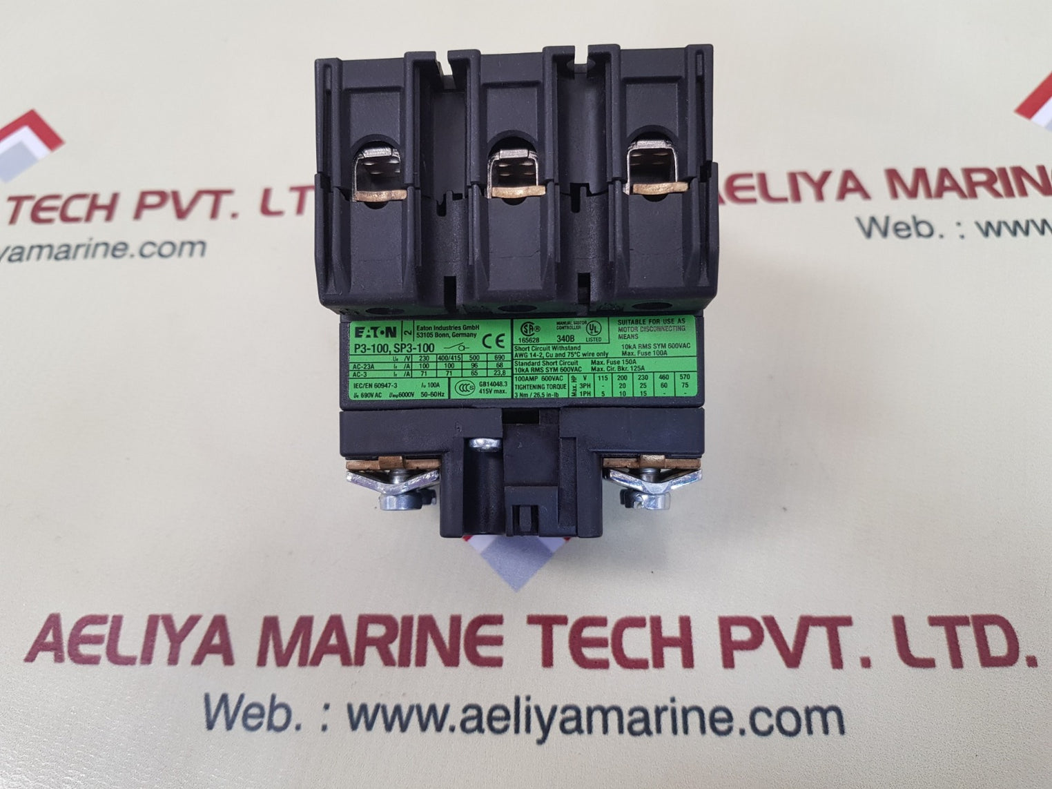 Eaton p3-100, sp3-100 main switch