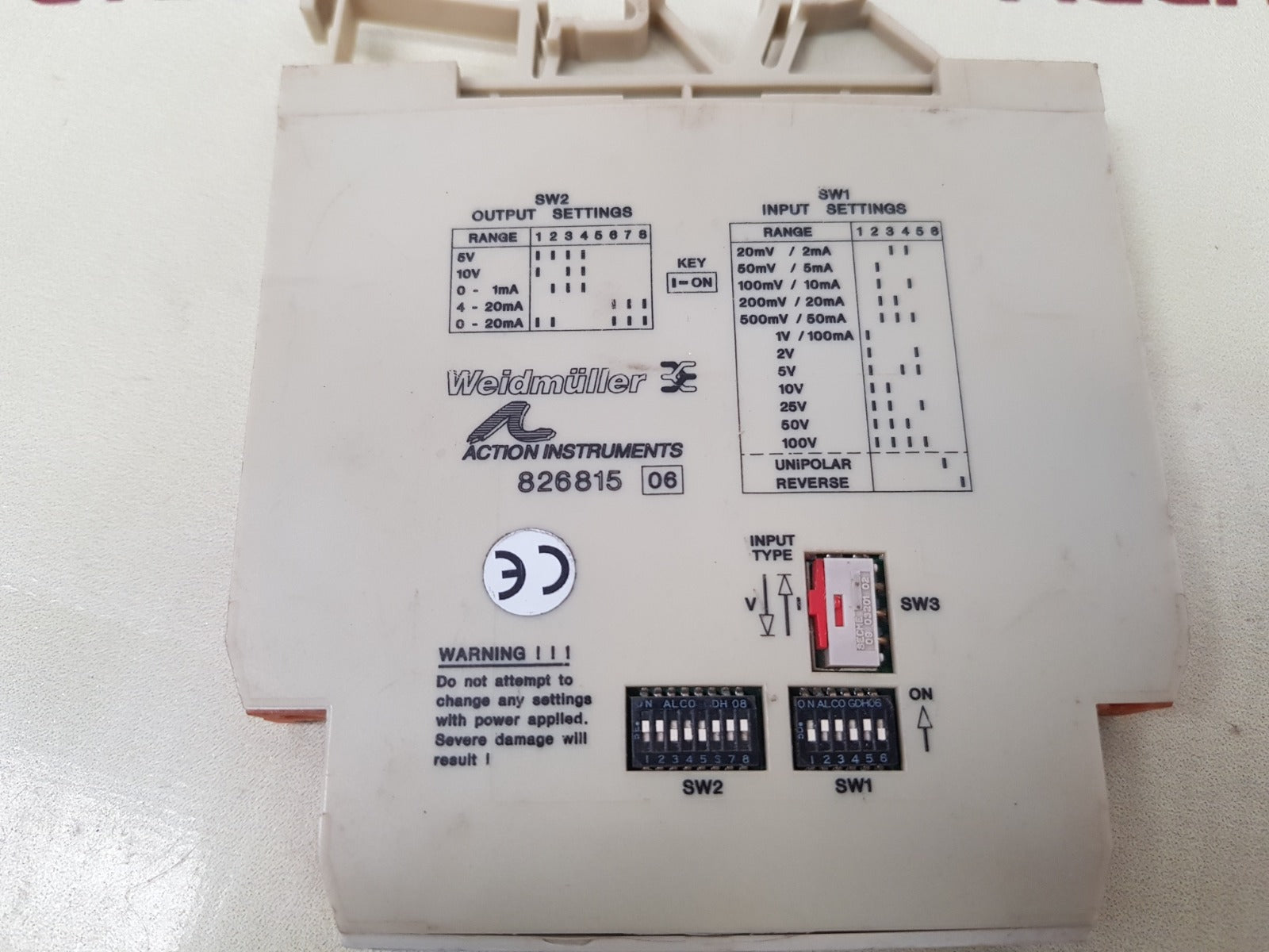 Weidmuller 826815 analog transmitter 826815 06