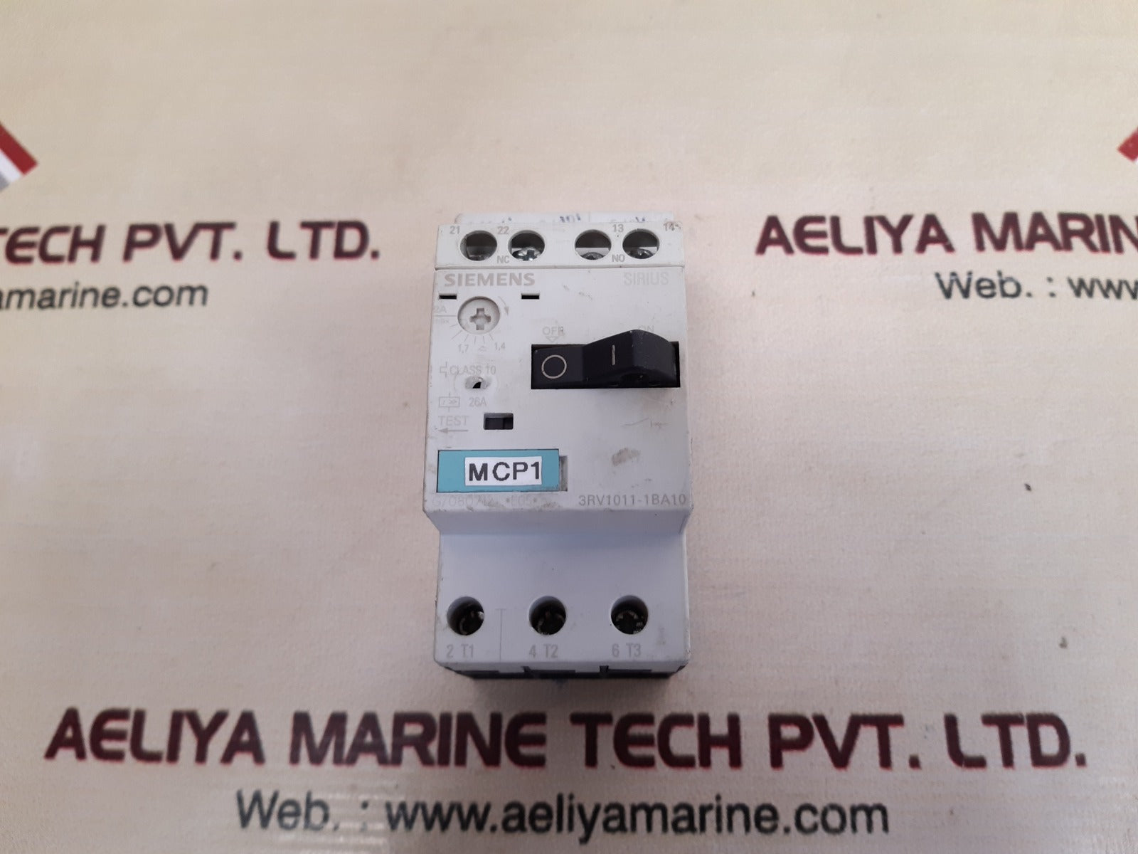Siemens 3Rv1011-1Ba10 Motor Protection Circuit-breaker 1.4-2A