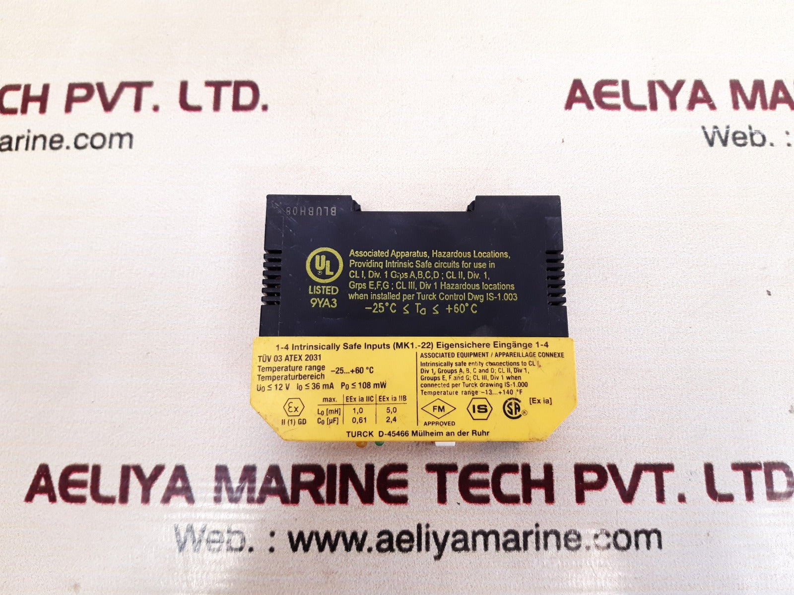 Turck Mk1-22Un-ex0/24Vdc Safety Barrier Multi Module