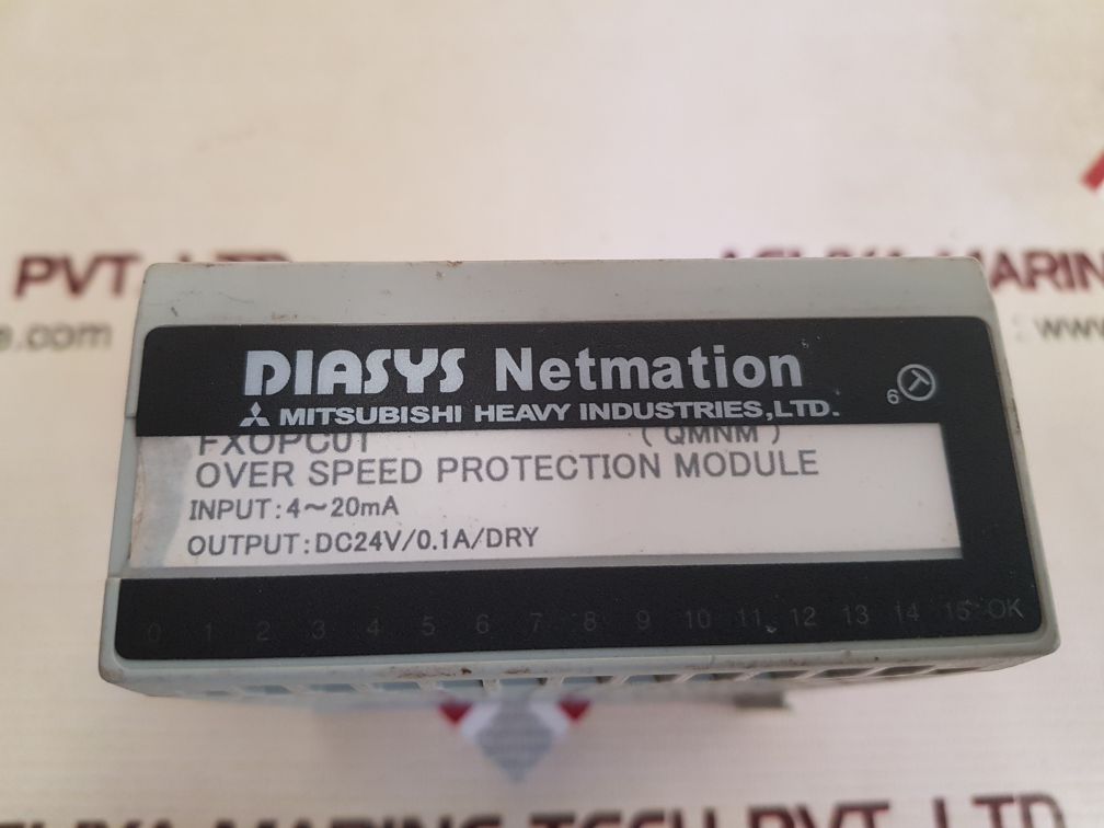 Diasys netmation fxopc01 over speed protection module