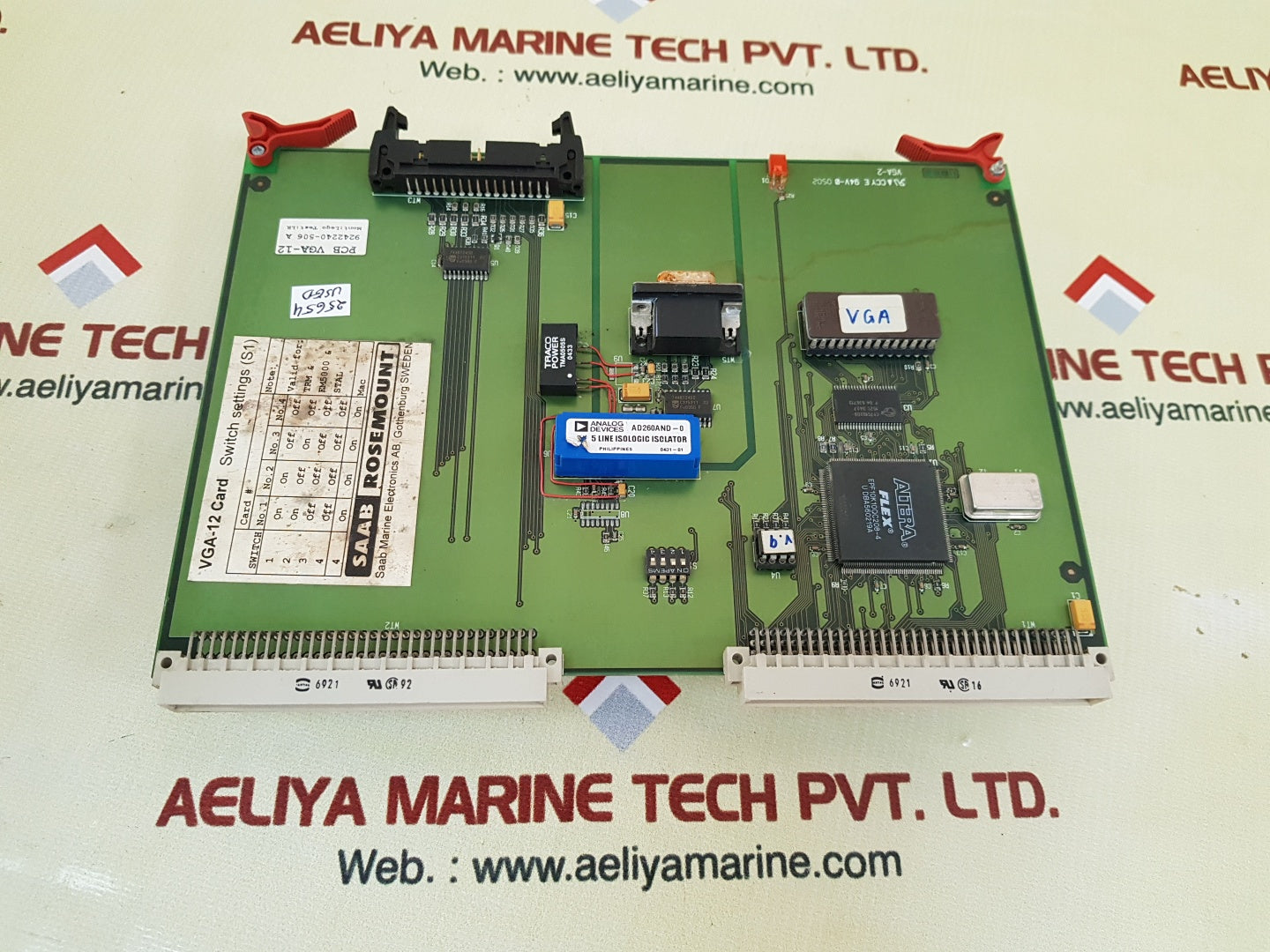 Saab rosemount vga-12 pcb card 9242240-506 a