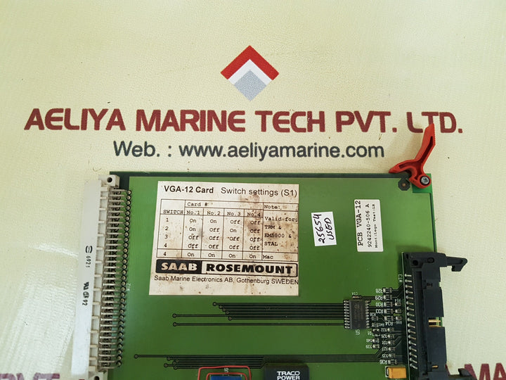 Saab rosemount vga-12 pcb card 9242240-506 a