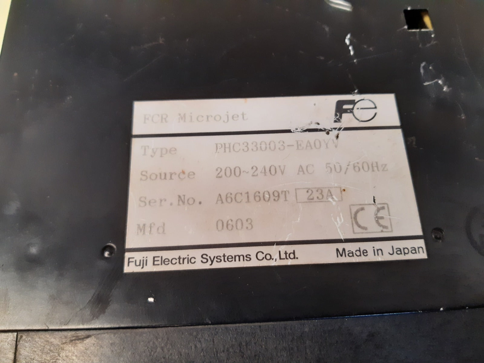 Fuji Electric Phc33003-ea0Yv Fcr Micro Recorder 200-240V Ac 50/60Hz