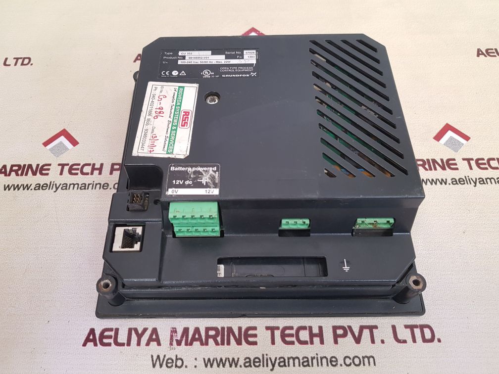 Grundfos cu 352 multi pump control Panel