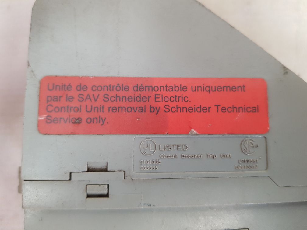 Schneider micrologic 6.0 a control unit Used