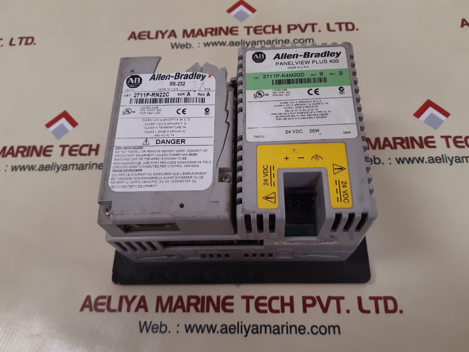 Allen-bradley 2711P-k4M20D Ser A Panel View Plus 400 Interface Panel 24Vdc 25W