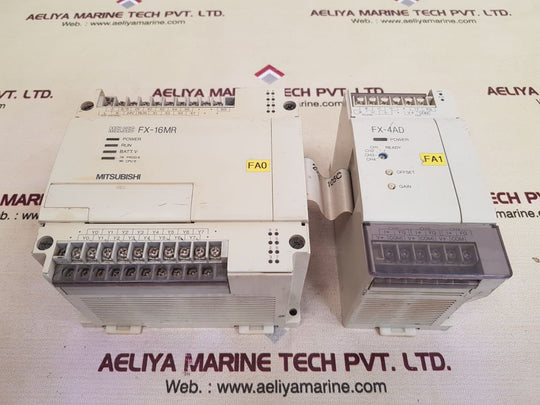 Mitsubishi melsec fx-16mr with fx-4ad programmable controller