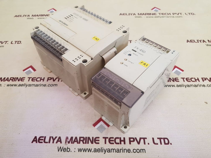 Mitsubishi melsec fx-16mr with fx-4ad programmable controller
