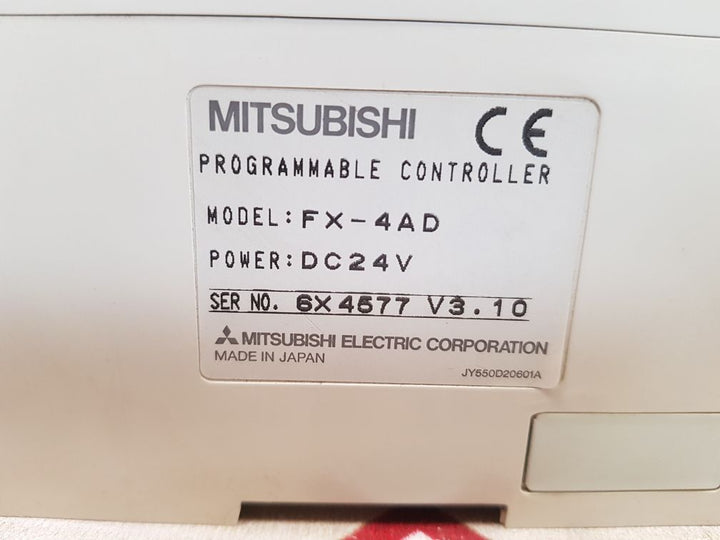Mitsubishi melsec fx-16mr with fx-4ad programmable controller