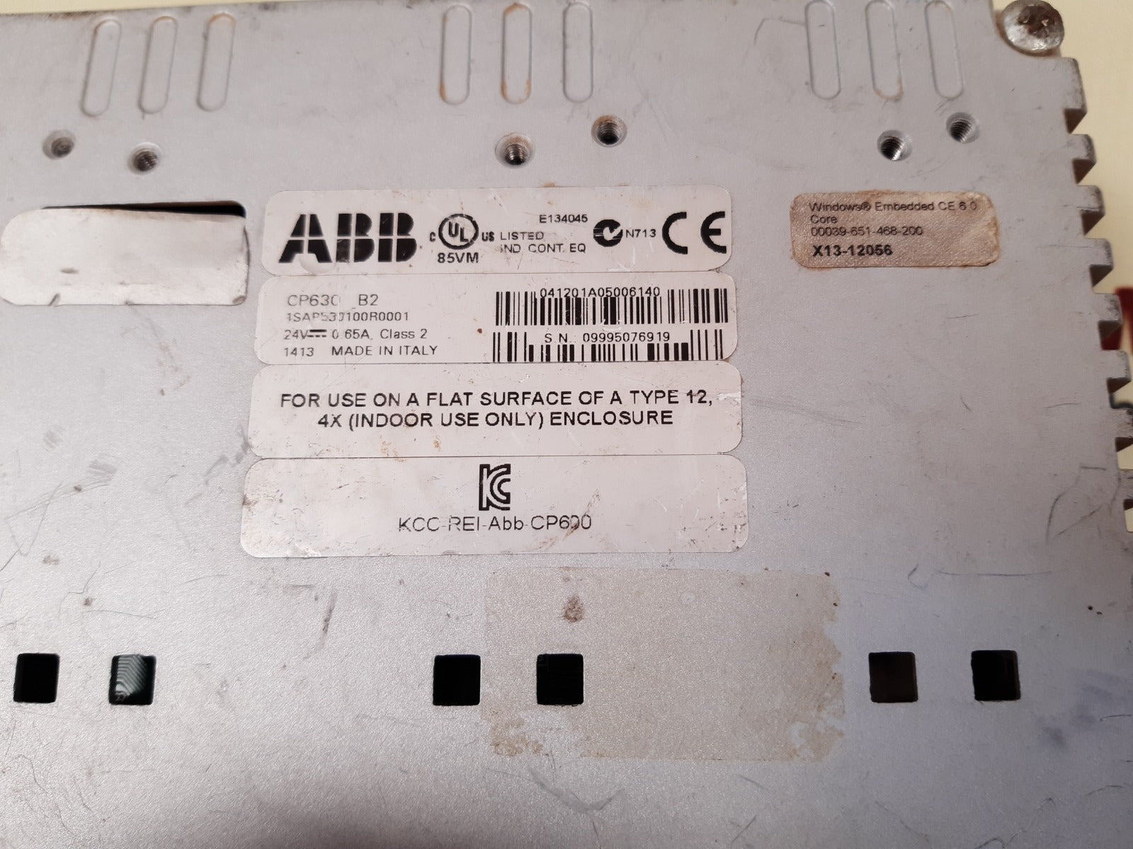 Abb Cp630 1Sap530100R0001 Control Panel 24V, 0.65A