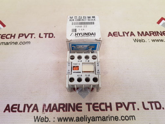 Hyundai hac13 auxiliary contact block New
