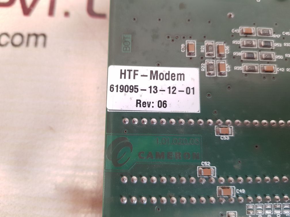 Kunow electronic cameron 619095-13-12-01 htf-modem pcb card Used