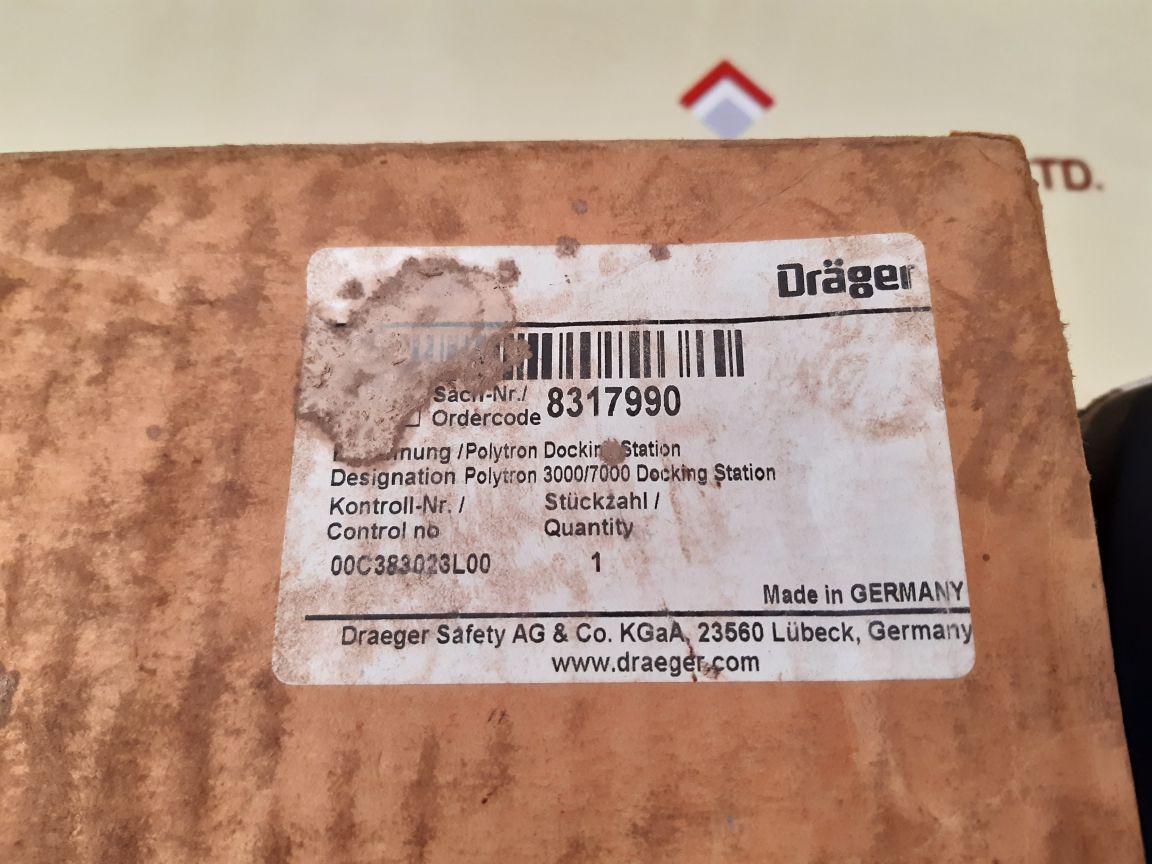 Dragersafety 8317990 station docking polytron 3000/7000
